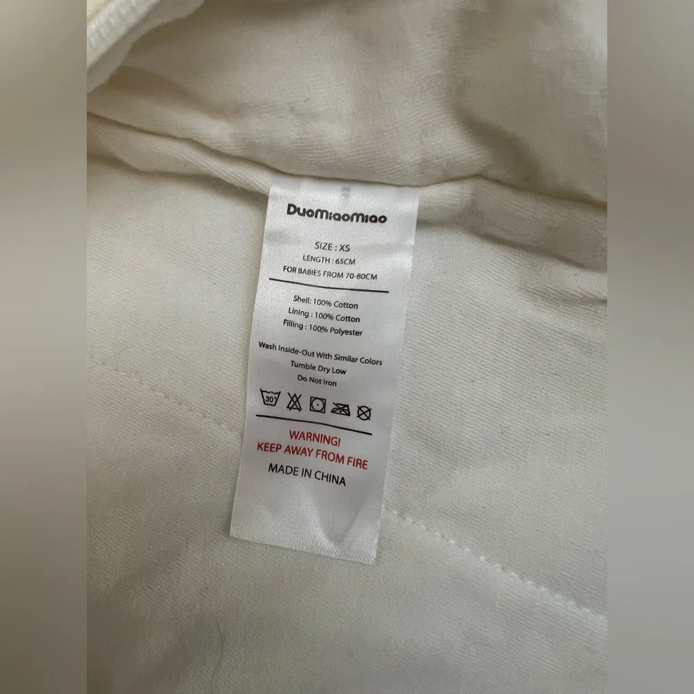 DuoMiaoMiao Baby Sleep Sack Size XS